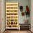Wooden Shoe Storage Cabinet With LED Lighting-1363893306