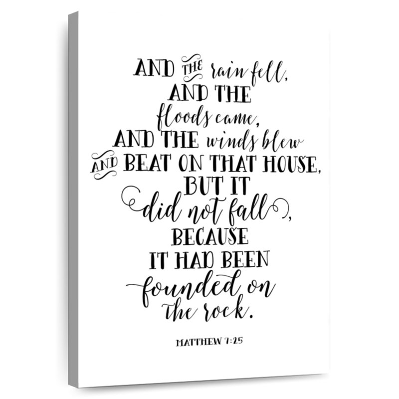 Matthew 7-25, 45" H x 30" W