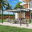 13 Ft. W X 10 Ft. D Aluminium Pergola With Canopy