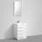 Manders 24'' Free-standing Single Bathroom Vanity with Acrylic Sink and Mirror-24551157
