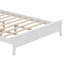 Base de lit en bois de pin blanc massif avec tête de lit, lit plateforme simple à profil bas avec rangement inférieur, pas de sommier tapissier et lattes en bois robustes, grand-810645048-812457420