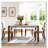 Rectangular Faux Marble Dining Table