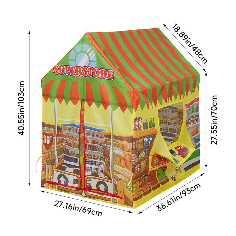 17 Stories 69cm W x 93cm D Indoor Polyester Play Tent