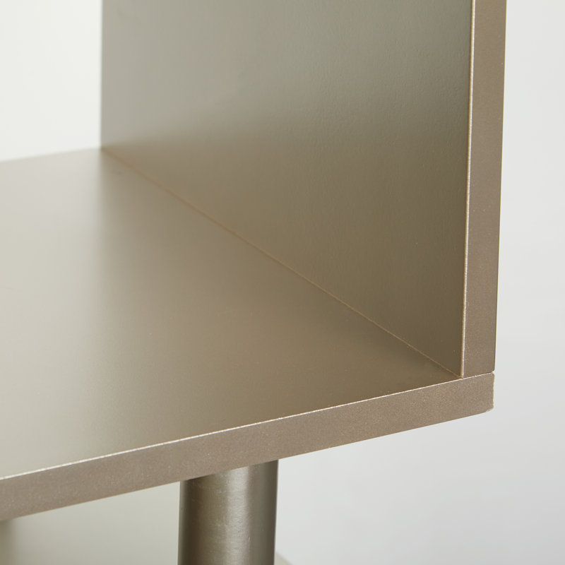 Camylle Standard Bookcase, Champagne/Gold