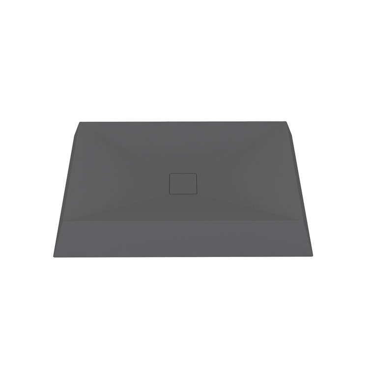 CASAINC Maple 18.5'' Concrete Rectangular Bathroom Sink