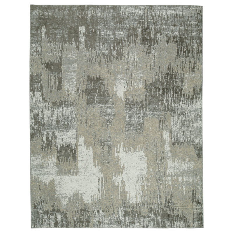 Orgito Washable Abstract Indoor Rug, Rectangle 7'10" x 10'