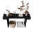 60 Inches Farmhouse Console Table , Distressed Wood Finish Entryway Sofa Side Table For Living Room, Hallway-1715001124