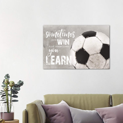 Soccer - Sometimes You Win by Marla Rae - Wrapped Canvas Print