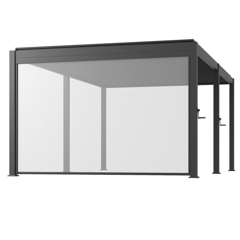 Écran d'intimité rétractable pour accessoires d'ombrage Pergola uniquement compatible avec la marque Aok Garden, 12 pi