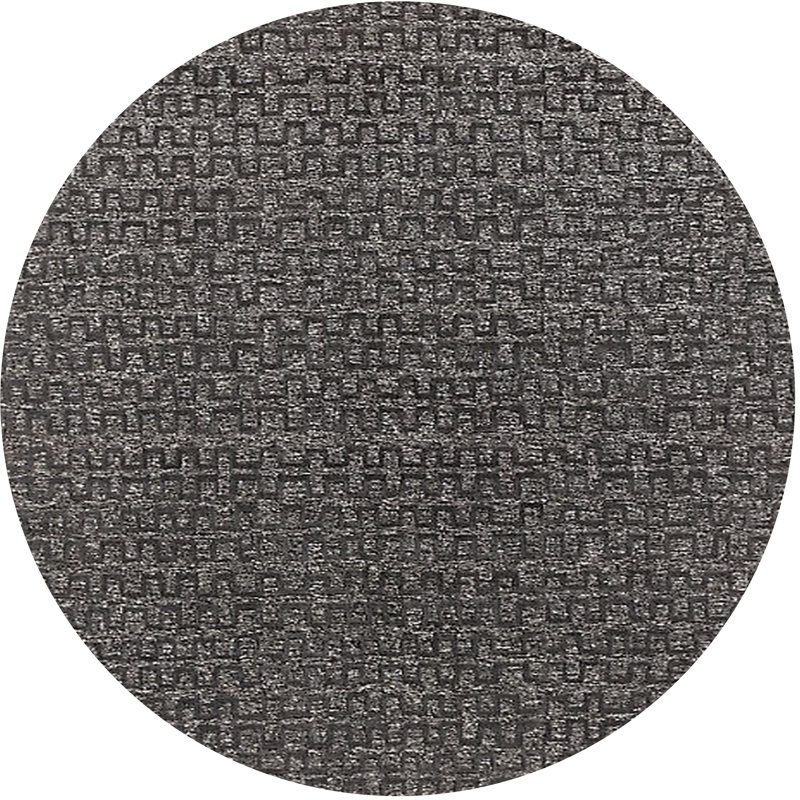 Tapis gris, Rond 5 pi