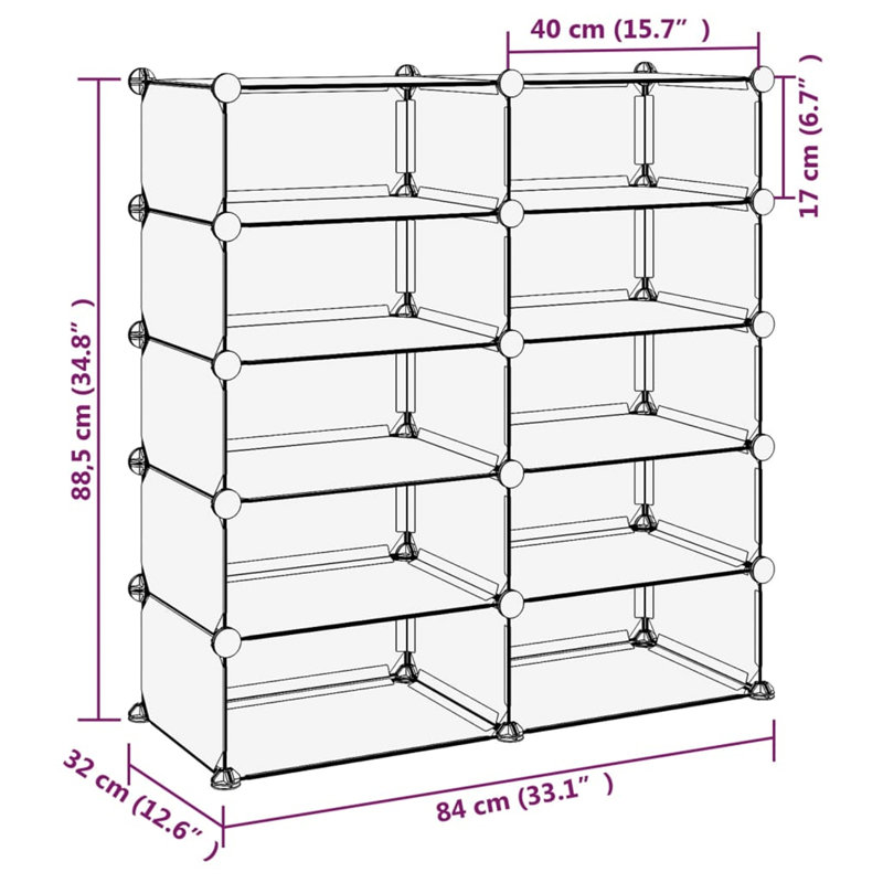 20 Pair Shoe Storage Box