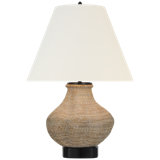 Tahiti 25" Table Lamp in Ash with Linen Shade