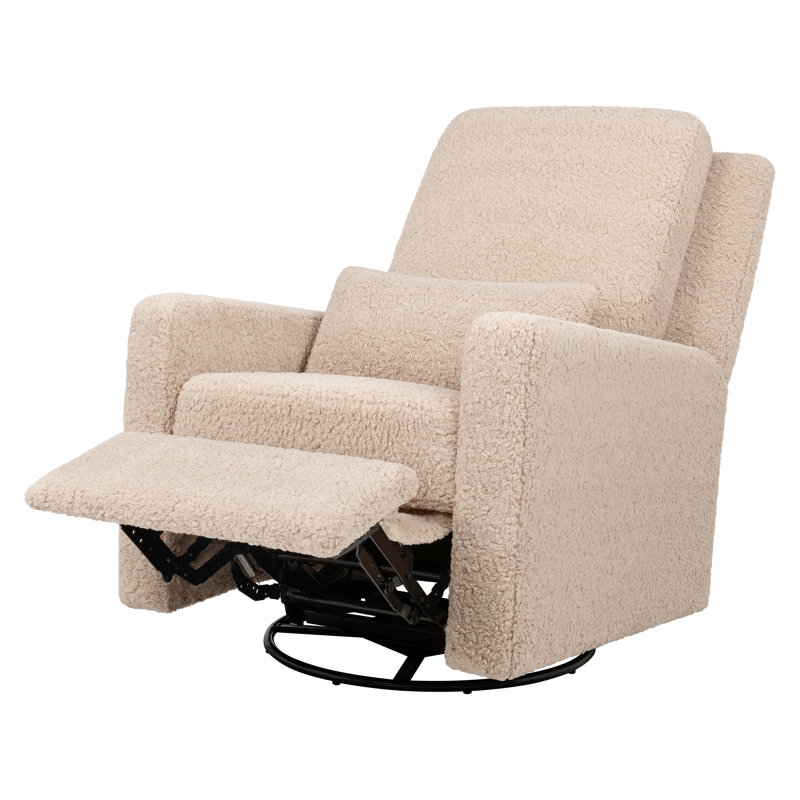 Sigi Recliner and Swivel Glider in Shearling, Chai Shearling