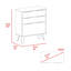 Commode 3 tiroirs Chêne clair