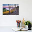 Grizzly Bear Fishing for Sockeye Salmon Which Are Jumping Up Waterfall, Brooks Falls, Katmai National Park, Alaska 1 Piece Wrapped Canvas Wall Art-2085232754
