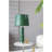 14x14x27" Leather Table Lamp