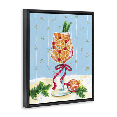 Cadre flottant Festive Fruit Cocktail, design par Diane Kater