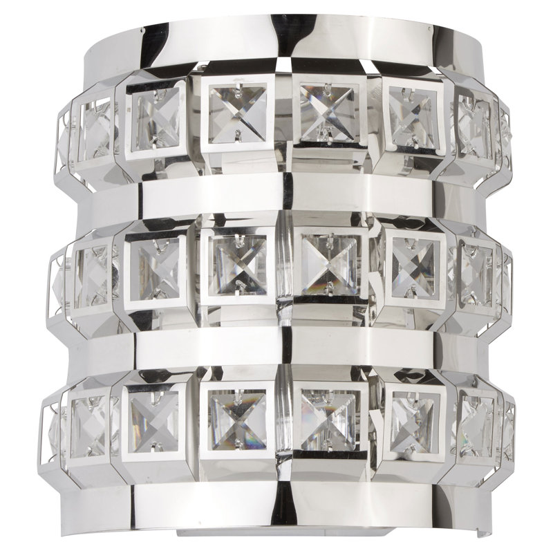 Raina Chrome Flush Mounted Sconce