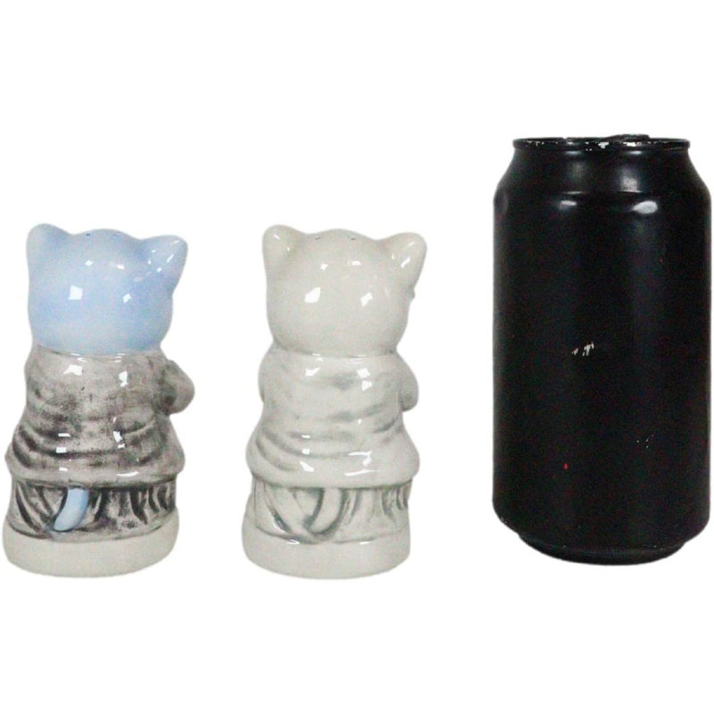 Ensemble de salière et poivrière en céramique Haroudun Master Meow Zen