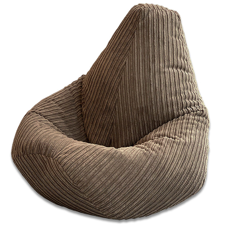 Corduroy Refillable Classic Bean Bag, Caramel