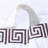 Mikira Athens Cotton Medium Weight Floral Border Greek Key Trim Bath Towel (Set of 4)-182921041