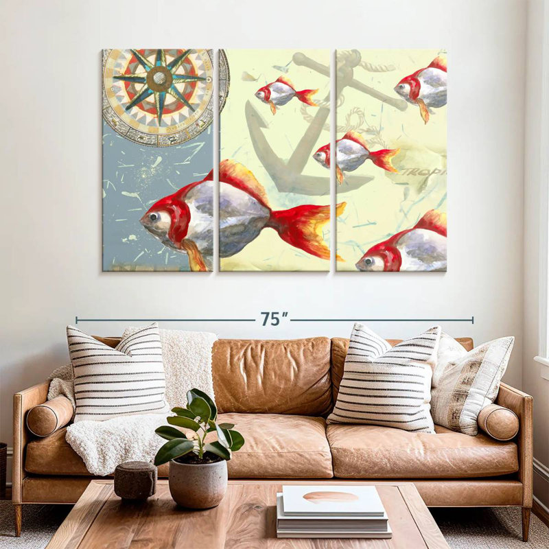 Brampt Tropical Fish I, 42" H x 65" W