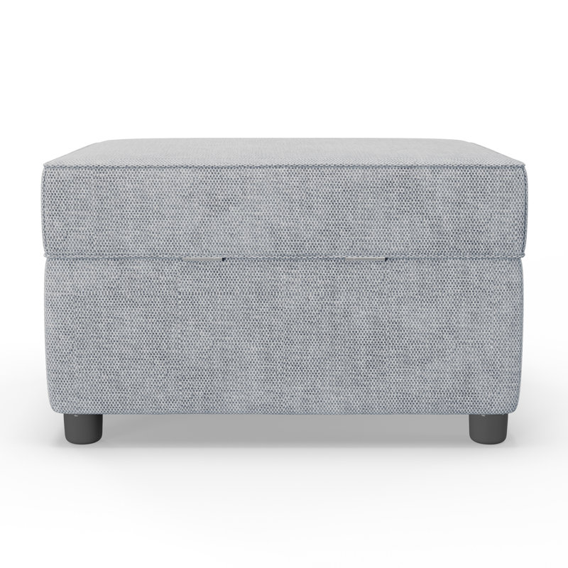 Vivo Rectangle Storage Ottoman, Ocean