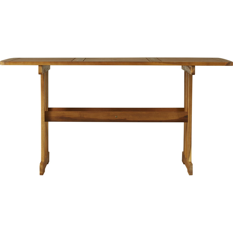 Searcy Rectangular Acacia Solid Wood Outdoor Dining Table Yes , 32 " W 32 " D