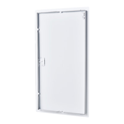 Access Panel for Drywall, 30.3 x 15.2 in Galvanized Steel Access Door, Easy Install Hinged Service Panel with Screwdriver Latch, for Ceiling Plumbing Electrical, 14.4 x 29.4 in Cutout Size White