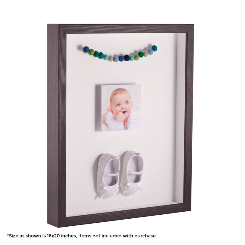Wood Matte Shadow Box Picture Frame, White
