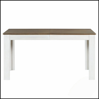 7-Piece Wooden Dining Table Set With Extendable Leaf, 2 Drawers, And 6 Soft-Cushioned Chairs For Versatile Use