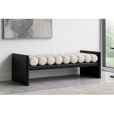 Banc en bois Boucle