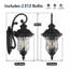 Applique murale d'extérieur 28 po, lumière de porche imperméable pour la maison, porte (ampoules incluses)-165953481