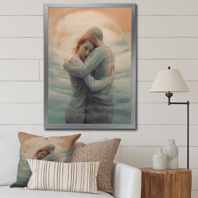 «Passionate Hug Couple Celebration I», reproduction sur toile
