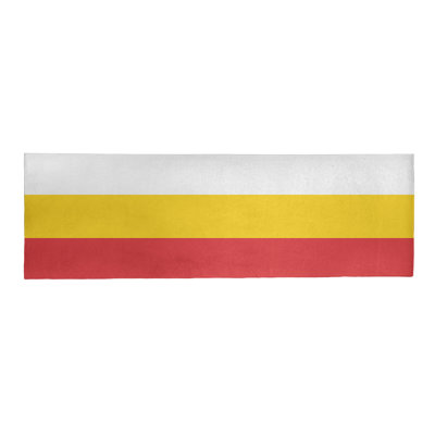 Tapis de zone rouge/jaune