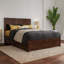 Lit plateforme en bois massif avec pied de lit et tiroirs sous le lit Lamarkus-1446559258-1446559261