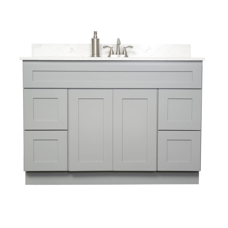 48'' Single Bathroom Vanity Base Only, Gray