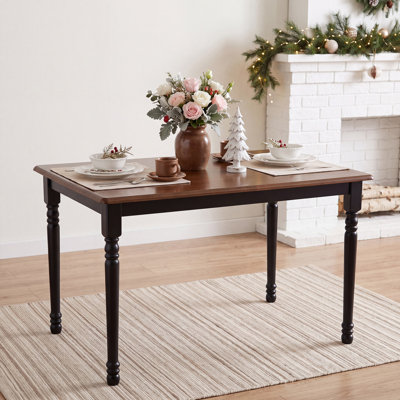 Modern Farmhouse Rectangular Solid Wood Dining Table