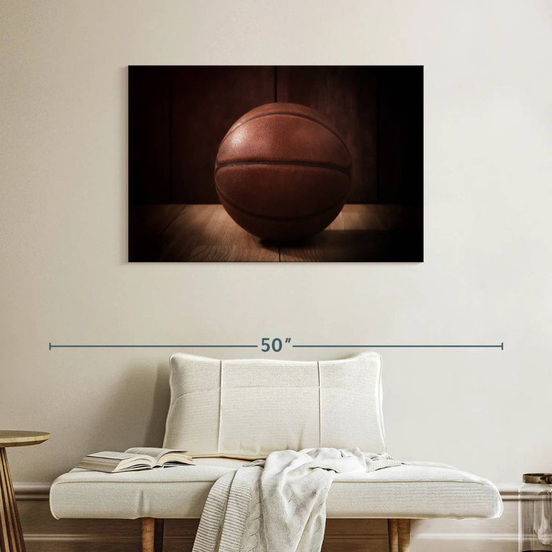 Ballon de basketball Siréci peu éclairé, H 26 po x l 39 po