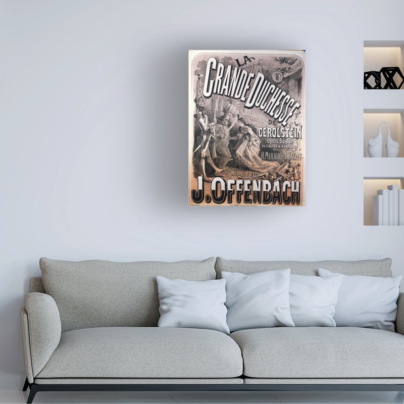 «Jules Cheret», affiche Forla Grande Duchesse De Gerolstein par Jacques Offenbach, art sur toile, H 47 po x l 35 po