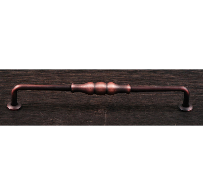 Poignée verticale perlée 8 po CP Series, Distressed Copper