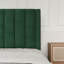 Lit plateforme tapissier en velours avec tête de lit Modern-982473077-982473086