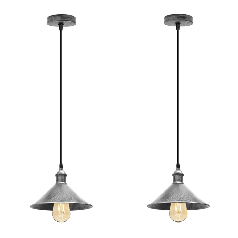 Abdulbaki 1 - Light Cone Pendant, Brushed Silver