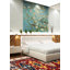 Tapis oriental rouge / ivoire / vert en laine noué à la main-1169210801