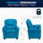 Forman LeatherSoft Contemporary Kids Recliner with Cup Holder and Headrest-274811418
