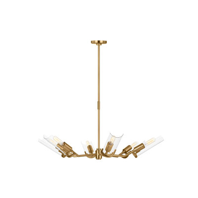 Mezzo 6 - Light Shaded Classic Chandelier -  Visual Comfort Studio, TC1166BBS