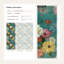 Papier peint floral rétro vintage