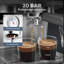 Machine à espresso semi-automatique, cafetière à 20 barres avec 30 réglages de broyage, machine à expresso