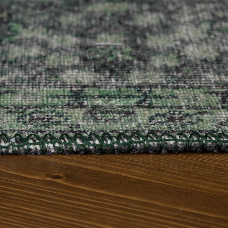 Premium Machine Washable Carpet, 4.6 x 6.2 Feet, 100% Polyester, 1850 g/m² | Pile Height: 0.2 Inches | Eco-Friendly Recycled Poly Cotton Underside | Perfect for Living Room, Bedroom, and High-Traffic Areas