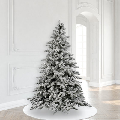 Sapin de Noël artificiel vert et blanc Acree